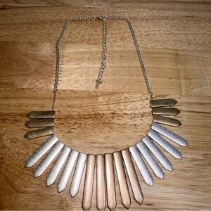 Rose & Yellow Gold Silver Necklace